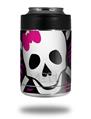 Skin Decal Wrap for Yeti Colster, Ozark Trail and RTIC Can Coolers - Pink Zebra Skull (COOLER NOT INCLUDED)