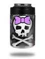 Skin Decal Wrap for Yeti Colster, Ozark Trail and RTIC Can Coolers - Purple Princess Skull (COOLER NOT INCLUDED)
