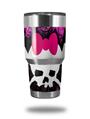 Skin Decal Wrap for Yeti Tumbler Rambler 30 oz Pink Diamond Skull (TUMBLER NOT INCLUDED)