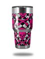 Skin Decal Wrap for Yeti Tumbler Rambler 30 oz Pink Skulls and Stars (TUMBLER NOT INCLUDED)