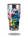 Skin Decal Wrap for Yeti Tumbler Rambler 30 oz Floral Splash (TUMBLER NOT INCLUDED)