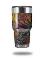 Skin Decal Wrap for Yeti Tumbler Rambler 30 oz Fire And Water (TUMBLER NOT INCLUDED)