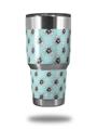 Skin Decal Wrap for Yeti Tumbler Rambler 30 oz Kearas Daisies Seafoam (TUMBLER NOT INCLUDED)