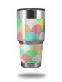 Skin Decal Wrap for Yeti Tumbler Rambler 30 oz Brushed Cirlces Multi Light (TUMBLER NOT INCLUDED)