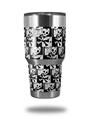 Skin Decal Wrap for Yeti Tumbler Rambler 30 oz Skull Checker (TUMBLER NOT INCLUDED)