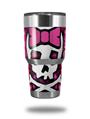 Skin Decal Wrap for Yeti Tumbler Rambler 30 oz Pink Bow Princess (TUMBLER NOT INCLUDED)