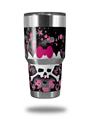 Skin Decal Wrap for Yeti Tumbler Rambler 30 oz Scene Skull Splatter (TUMBLER NOT INCLUDED)