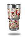 Skin Decal Wrap for Yeti Tumbler Rambler 30 oz Lots of Santas (TUMBLER NOT INCLUDED)