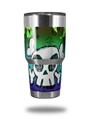 Skin Decal Wrap for Yeti Tumbler Rambler 30 oz Cartoon Skull Rainbow (TUMBLER NOT INCLUDED)