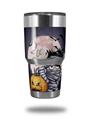 Skin Decal Wrap for Yeti Tumbler Rambler 30 oz Halloween Jack O Lantern Pumpkin Bats and Zombie Mummy (TUMBLER NOT INCLUDED)