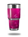 Skin Decal Wrap for Yeti Tumbler Rambler 30 oz Bokeh Butterflies Hot Pink (TUMBLER NOT INCLUDED)