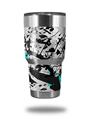 Skin Decal Wrap for Yeti Tumbler Rambler 30 oz Baja 0018 Neon Teal (TUMBLER NOT INCLUDED)