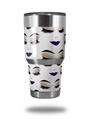 Skin Decal Wrap for Yeti Tumbler Rambler 30 oz Face Dark Purple (TUMBLER NOT INCLUDED)