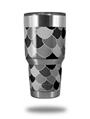 Skin Decal Wrap for Yeti Tumbler Rambler 30 oz Scales Black (TUMBLER NOT INCLUDED)