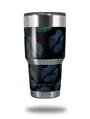 Skin Decal Wrap for Yeti Tumbler Rambler 30 oz Blue Green And Black Lips (TUMBLER NOT INCLUDED)