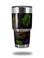 Skin Decal Wrap for Yeti Tumbler Rambler 30 oz Rainbow Lips Black (TUMBLER NOT INCLUDED)