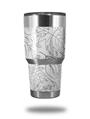 Skin Decal Wrap for Yeti Tumbler Rambler 30 oz Fall Black On White (TUMBLER NOT INCLUDED)