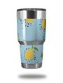 Skin Decal Wrap for Yeti Tumbler Rambler 30 oz Lemon Blue (TUMBLER NOT INCLUDED)