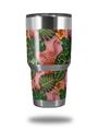 Skin Decal Wrap for Yeti Tumbler Rambler 30 oz Famingos and Flowers Pink (TUMBLER NOT INCLUDED)