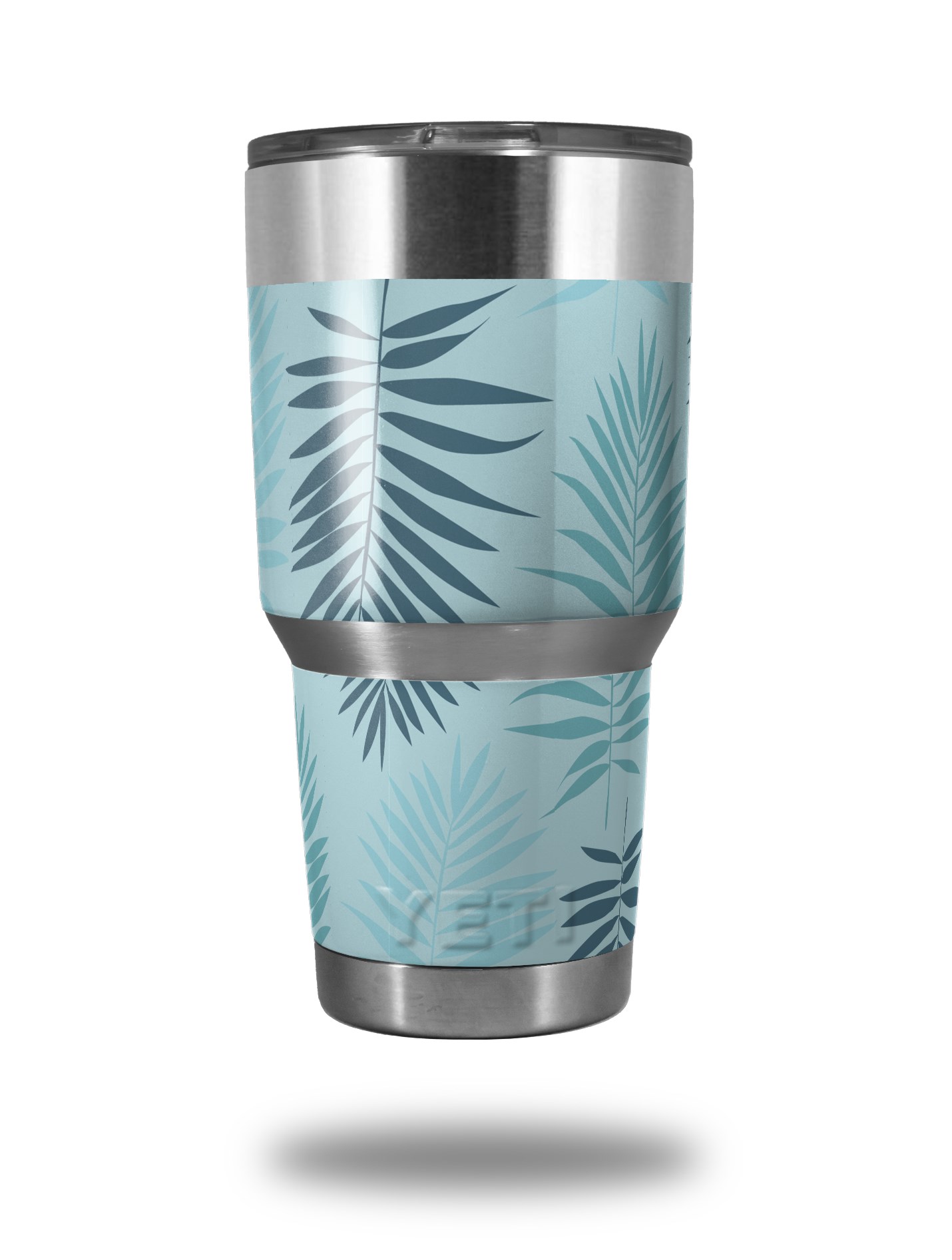 yeti ozark trail tumbler 30oz skin wraps palms 01 blue on blue uskins