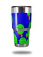 Skin Decal Wrap for Yeti Tumbler Rambler 30 oz Drip Blue Green Red (TUMBLER NOT INCLUDED)