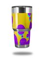 Skin Decal Wrap for Yeti Tumbler Rambler 30 oz Drip Purple Yellow Teal (TUMBLER NOT INCLUDED)