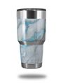 Skin Decal Wrap for Yeti Tumbler Rambler 30 oz Mint Gilded Marble (TUMBLER NOT INCLUDED)