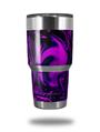 Skin Decal Wrap compatible with Yeti Tumbler Rambler 30 oz Liquid Metal Chrome Purple (TUMBLER NOT INCLUDED)
