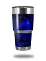 Skin Decal Wrap compatible with Yeti Tumbler Rambler 30 oz Liquid Metal Chrome Royal Blue (TUMBLER NOT INCLUDED)