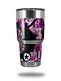 Skin Decal Wrap for Yeti Tumbler Rambler 30 oz Pink Star Splatter (TUMBLER NOT INCLUDED)