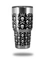 Skin Decal Wrap for Yeti Tumbler Rambler 30 oz Skull and Crossbones Pattern (TUMBLER NOT INCLUDED)