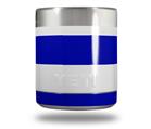 Skin Decal Wrap for Yeti Rambler Lowball - Psycho Stripes Blue and White
