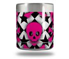 Skin Decal Wrap for Yeti Rambler Lowball - Pink Skulls and Stars