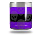 Skin Decal Wrap for Yeti Rambler Lowball - Skull Stripes Purple