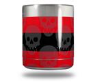 Skin Decal Wrap for Yeti Rambler Lowball - Skull Stripes Red