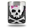 Skin Decal Wrap for Yeti Rambler Lowball - Pink Bow Skull