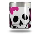 Skin Decal Wrap for Yeti Rambler Lowball - Pink Zebra Skull