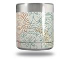 Skin Decal Wrap for Yeti Rambler Lowball - Flowers Pattern 02