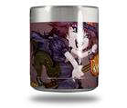 Skin Decal Wrap for Yeti Rambler Lowball - Cute Halloween Witch on Broom with Cat and Jack O Lantern Pumpkin