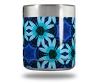 Skin Decal Wrap for Yeti Rambler Lowball - Daisies Blue