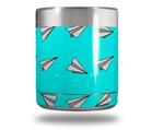Skin Decal Wrap for Yeti Rambler Lowball - Paper Planes Neon Teal