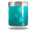 Skin Decal Wrap for Yeti Rambler Lowball - Bokeh Butterflies Neon Teal