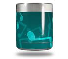 Skin Decal Wrap for Yeti Rambler Lowball - Bokeh Music Neon Teal