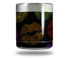 Skin Decal Wrap for Yeti Rambler Lowball - Rainbow Lips Black