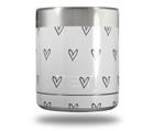 Skin Decal Wrap for Yeti Rambler Lowball - Hearts Gray