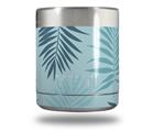 Skin Decal Wrap for Yeti Rambler Lowball - Palms 01 Blue On Blue