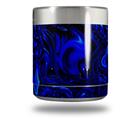 Skin Decal Wrap compatible with Yeti Rambler Lowball - Liquid Metal Chrome Royal Blue (YETI NOT INCLUDED)