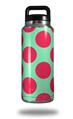 WraptorSkinz Skin Decal Wrap for Yeti Rambler Bottle 36oz Kearas Polka Dots Pink And Blue  (YETI NOT INCLUDED)
