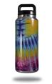 Skin Decal Wrap compatible with Yeti Rambler Bottle 36oz Tie Dye Red and Yellow Stripes (YETI NOT INCLUDED)