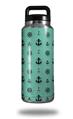 WraptorSkinz Skin Decal Wrap for Yeti Rambler Bottle 36oz Anchors Away 02 Seafoam Green (YETI NOT INCLUDED)